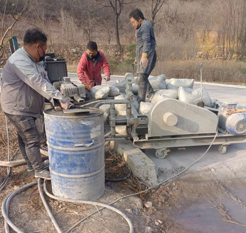 黔西路面下沉注浆